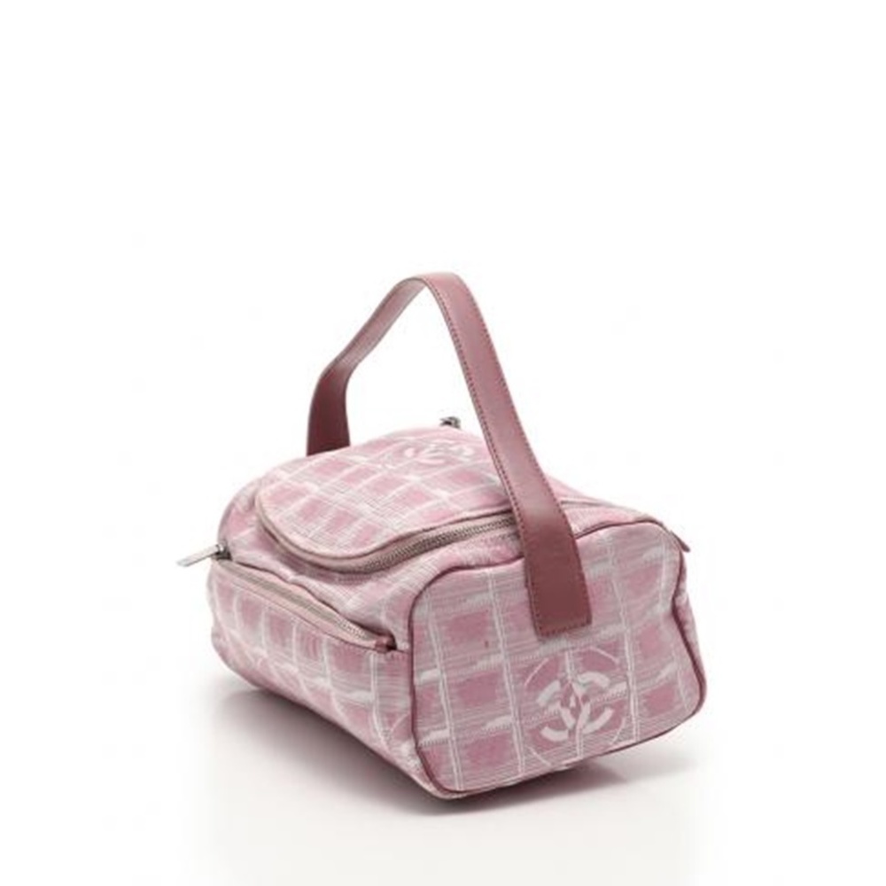 Chanel Pink Bag Travel Vanity Nylon